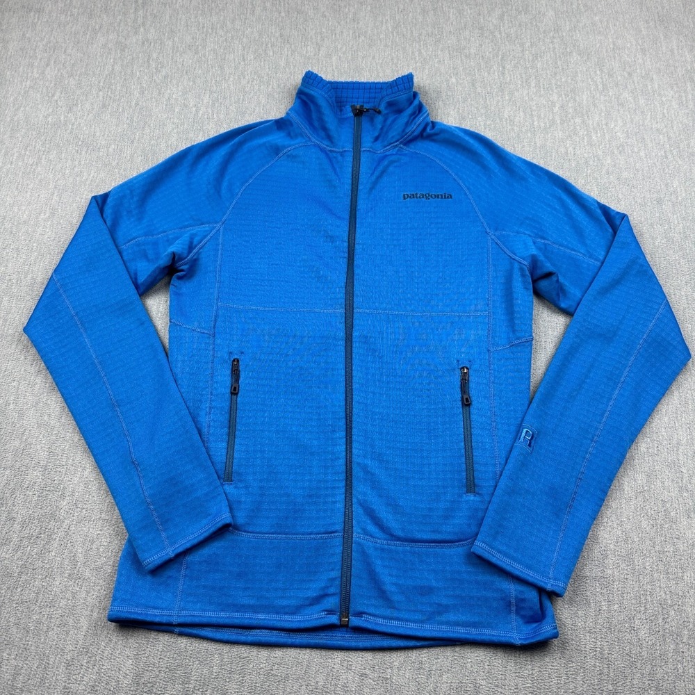 Patagonia‎ Jacket Mens XS Blue R1 Regulator Full-Zip Grid Waffle Polartec 40128